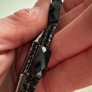 Black Onxy and Rhinestone Bracelet (Avail only via Not-so-Mystery box)